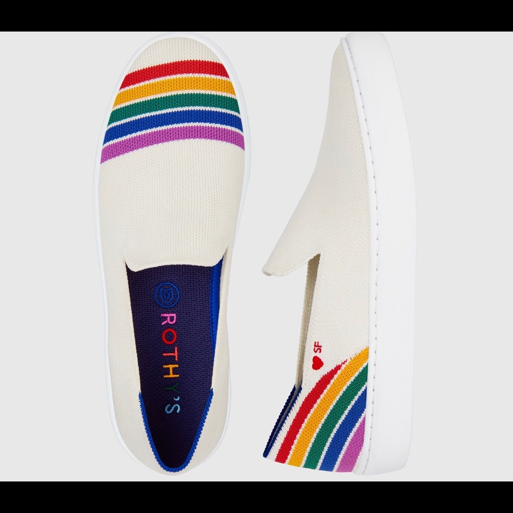 Rothy’s Limited Edition Rainbow Pride Sneakers